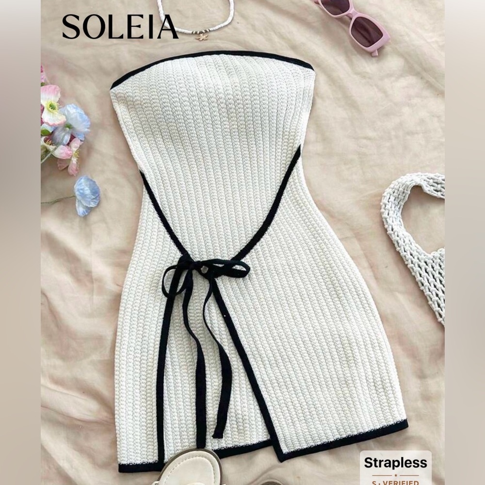 SHEIN Strapless Knit Dress